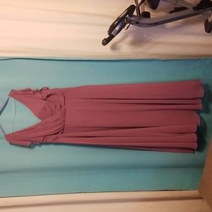 dusty rose David's bridal gown